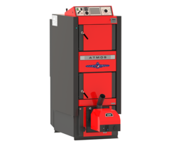 New combined gasification boiler for wood and pellets DC40SPT