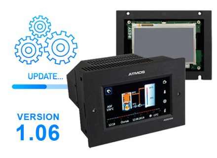 Nouvelle version du logiciel pour la régulation équithermique ATMOS ACD 03 (04) et les unités d&rsquo;ambiance ARU10 et ARU30
